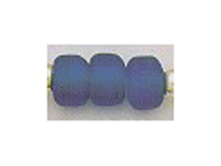 9mm Primary Blue (Translucent) Matt/Frosted Crow  Beads