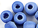 9mm Opaque Baby Blue Matt/Frosted Crow  Beads