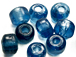 9mm Royal Blue (Translucent) Crow Beads