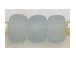 9mm Aqua (Translucent) Matt/Frosted Crow  Beads