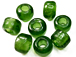 6mm Green (Translucent) Crow Beads