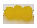 9mm Yellow (Translucent) Matt/Frosted Crow  Beads