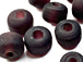 6mm Dark Amethyst (Dark Purple) (Translucent) Matt/Frosted Crow  Beads