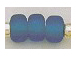 6mm Dark Turquoise (Translucent) Matt/Frosted Crow  Beads
