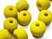 9mm Opaque Yellow Crow Beads