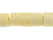 Cream Carved Round Bone Bead Strand