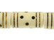 Cream Carved "Dice" Bone Bead Strand