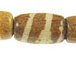 Light Brown Batik Bone Bead Strand  