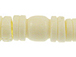 White Carved Bone Bead Strand