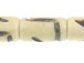 Dark Carved Cream Bone Bead Strand