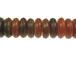 Large Amber Horn Rondelle Bead Strand