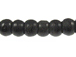 4mm Round Black Horn Bead Strand