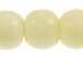 6mm Round White Bone Bead Strand