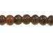 8mm Round Amber Horn Bead Strand