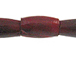 0.5" Red Horn Hair Pipe Bead Strand