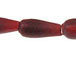 Red Teardrop Shape Horn Bead Strand