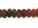 Amber Horn Notched Rondelle Bead Strand