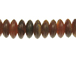 10.5mm Amber Horn Rondelle Bead Strand