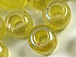 6mm Iridescent Glass Bead (kilo): Translucent Yellow