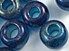 Dark Blue - 9mm Iride./Rbow Glass Bead (kilo)