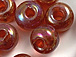 Orange - 6mm Iridescent Glass Beads (kilo)