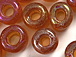 Orange - 9mm Iridescent Glass Beads (kilo)