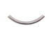 Sterling Silver 5x38mm (4.4mm I.D.) Plain Curved Tubes (Bulk Pack of 50) *VERY SPECIAL PRICE* (