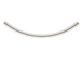 Sterling Silver2x40mm Curved Tube or Noodle Beads Bulk Pack of 100