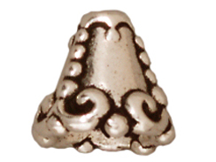 20 - TierraCast Pewter CONE Heirloom , Antique Silver Plated