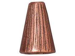 10 - TierraCast Pewter CONE Tall Radiant Antique Copper Plated 