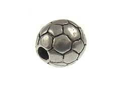 Pewter Soccer Ball Bead