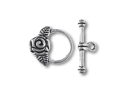 Rose Pewter Toggle Clasp