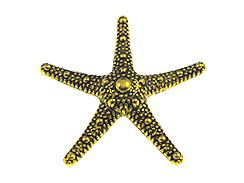 Gold Plated Starfish Pewter Pendant