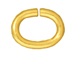 100 - TierraCast JUMP RING 6x5mm Oval Gold Plated