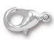10 - TierraCast 12mm Bright Silver Plated Lobster Clasp