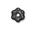 100 - TierraCast Black Finish 3mm Beaded Daisy Pewter Heishi Spacer Bead