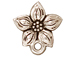 10 - TierraCast Pewter EARRING Star Jasmine Post Earring Component, Antique Silver Plated 