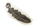 10 - TierraCast Pewter CHARM  Small Feather  Black Finish