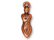 20 - TierraCast Pewter DROP Spiral Goddess, Antique Copper Plated