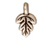 20 - TierraCast Pewter DROP Oak Leaf Drop, Antique Silver Plated