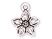 10 - TierraCast Pewter DROP  Star Jasmine Antique Silver Plated