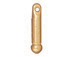 10 - TierraCast Pewter Bead Bar 0.5 inch, Bright Gold Plated