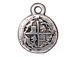 10 - TierraCast Pewter CHARM Piece of Eight Antique Silver Plated 