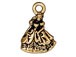 10 - TierraCast Pewter CHARM Princess Antique Gold Plated 