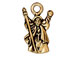10 - TierraCast Pewter CHARM Wizard Antique Gold Plated 
