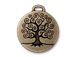 5 - TierraCast Pewter Pendant Tree of Life Oxidized Brass