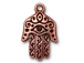 5 - TierraCast Pewter CHARM Large Hamsa Antique Copper Plated