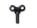 5 - TierraCast Pewter DROP Winding Key, Black Finish 