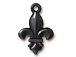 10 - TierraCast Pewter DROP Fleur, Black Finish 