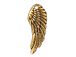 5 - TierraCast Pewter DROP Wing, Antique Gold Plated 